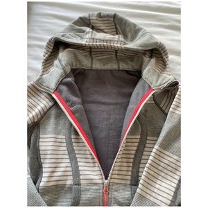 Lululemon Striped Full Zip Scuba Hoodie Sweatshirt